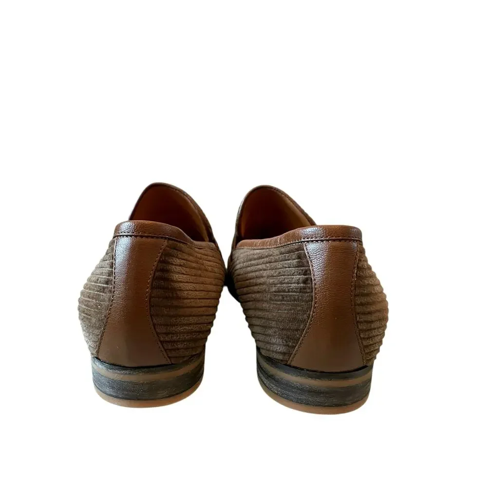 GUCCI 75974 Horsebit Corduroy Moccasin Loafer Men Shoe Size 11 | US 11.5 NEW